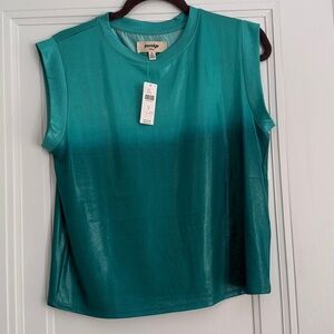 Porridge Teal Short Sleeve Women's Top